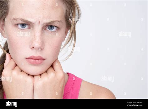 Furrowed Brow And Woman And Beauty Hi Res Stock Photography And Images