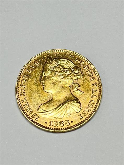 Spain Isabel II 1833 1868 10 Escudos 1868 Madrid Catawiki