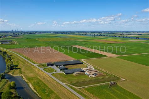 Aerial View Room For The River Programme A Farm On A Dwelling Mound