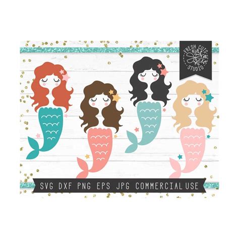 Mermaids Svg Cut Files For Cricut Mermaid Clipart Mermaid Inspire Uplift