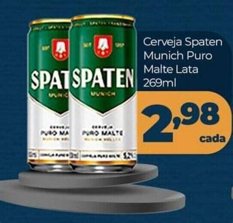 Cerveja Spaten Munich Puro Malte Lata Ml Oferta Na X Supermercados