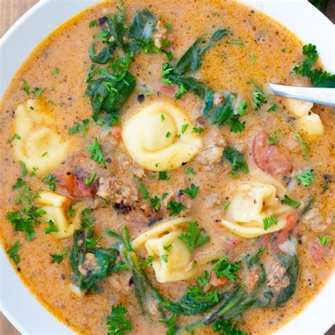 Italian Sausage Tortellini Soup Hungry Hobby