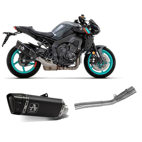 Yamaha MT 10 2022 2023 Arrow Titanium Decat Exhaust Pista Dark