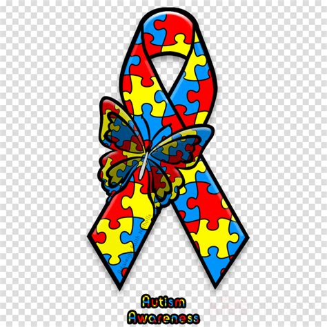 Autism Awareness Ribbon Clipart World Autism Awareness Autism Awareness Butterfly Ribbon