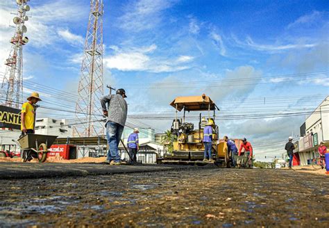 Avenida Cl Vis Arraes Recebe Pavimenta O Em Trecho Duplicado Portaljipa