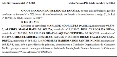 Concurso Fundac Pb Comissão Formada Edital Em Breve