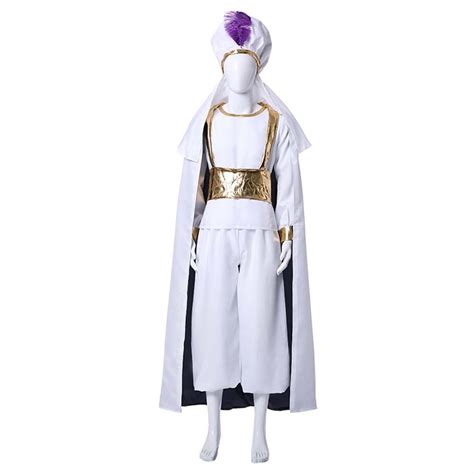 2019 Aladdin Prince Ali Cosplay Costume Avec Cape Newcosskyfr