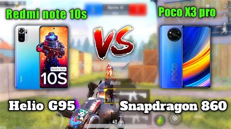 Redmi Note 10s Vs Poco X3 Pro 😱 Pubg Tdm Test 🔥 Helio G95 Vs Snapdragon