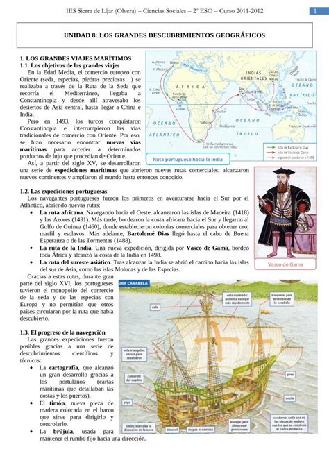 PDF Unidad 8 Los Grandes Descubrimientos Geográficos 1 DOKUMEN TIPS