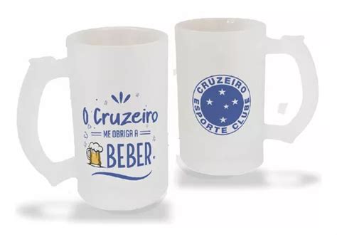 Caneca Chopp Vidro Jateado Cruzeiro 475 Ml Personalizada Parcelamento