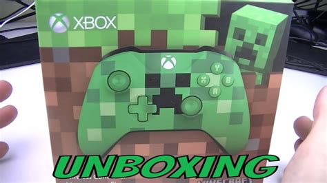 Minecraft Creeper Xbox One Controller Unboxing Youtube