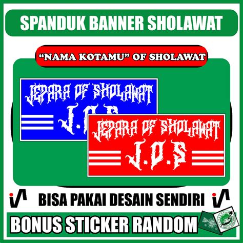 Jual 1 Hari Langsung Jadi Spanduk Banner Nama Kota Kamu Of Sholawat