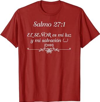 Amazon Camisetas Cristianas Con Versiculo Biblico Salmo Rojo