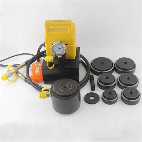 Ton Electric Hydraulic Hole Puncher Tools Syk Hole Making