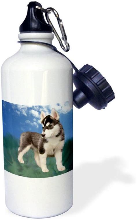 3drose Siberian Husky Puppy Sports Water Bottle 600 Ml Bottle Buy