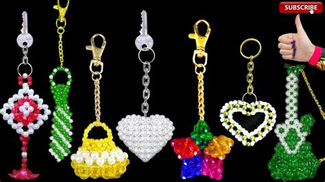 Crystal Beaded Keychains Keychain Collection YouTube