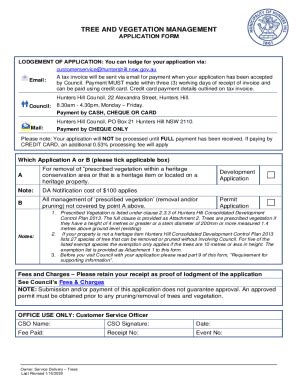 Fillable Online Fillable Online Tree And Vegetation Management