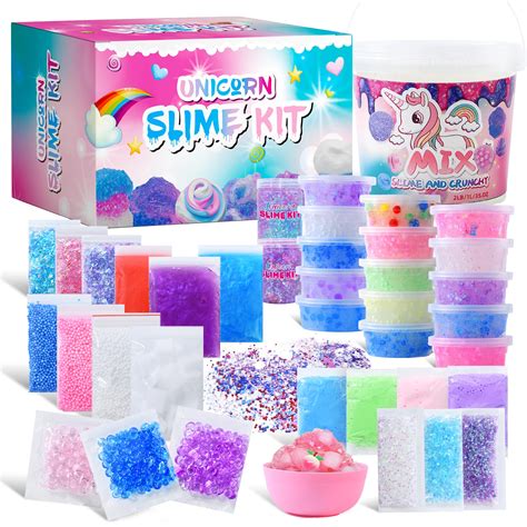 Buy Crystal Unicorn Slime Kit For Girls 4 12 All In One Set Butter