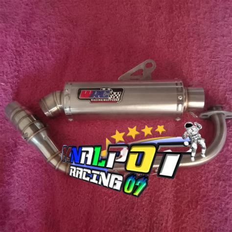 Jual Knalpot Racing Wrc Leher Kolong Mio J Sporty Soul GT Beat Fi Stret