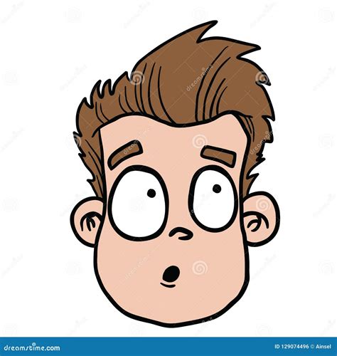 Face Confused 1 Stock Illustration Illustration Of Scared 129074496