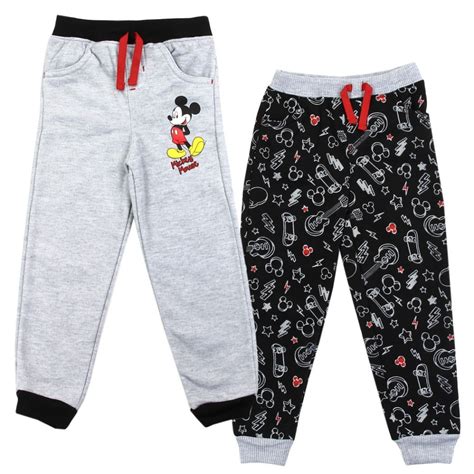 Disney Mickey Mouse Infant Boys Fleece Jogging Pants 2 Pack Set