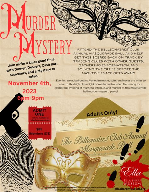 Masquerade Murder Mystery Dinner | K105.3