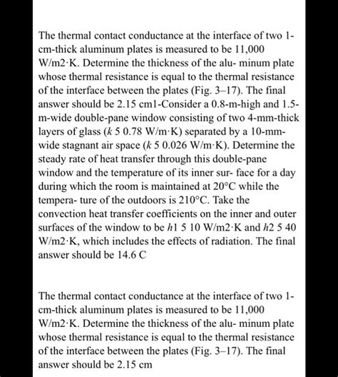 The Thermal Contact Conductance At The Interface Of