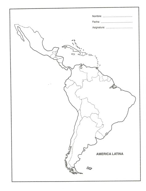 El Mapa De America Sin Nombres Diario Mapa De Mexico Con Nombres Sexiz Pix