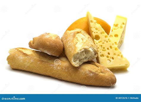 Baguette and cheese stock photo. Image of crispy, baguette - 4012676