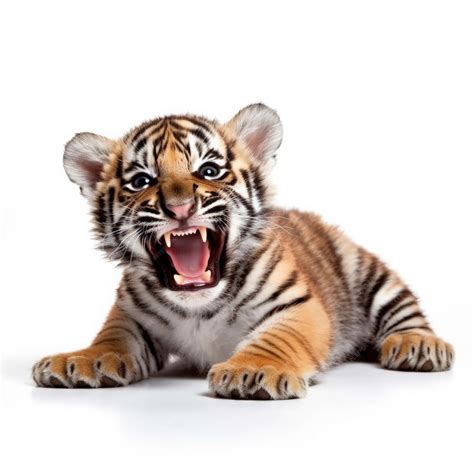 Premium AI Image | Playful Baby Tiger Cub