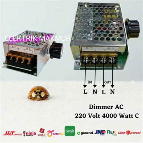 Jual Dimmer Ac Volt Watt Casing Ac Dc Regulator Watt