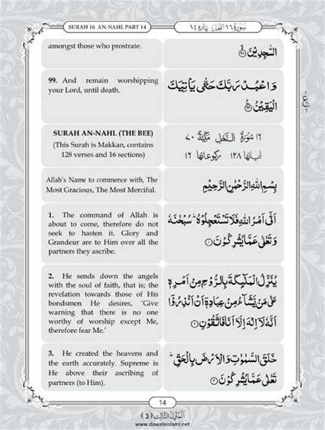 Surah Nahl English PDF - Online Download English Translation PDF