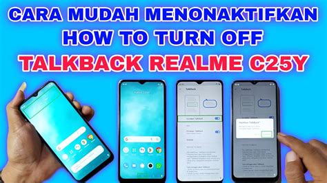 CARA MENONAKTIFKAN TALKBACK REALME C25Y HOW TO TURN OFF TALKBACK