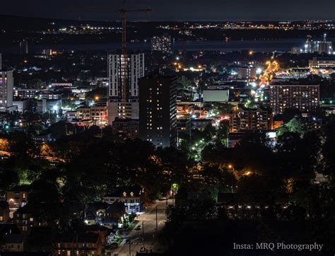 Downtown Hamilton at night. : Hamilton