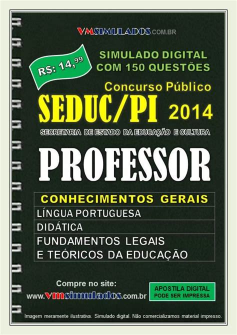 APOSTILA PROFESSOR SEDUC PI CONCURSO PÚBLICO 2014 PDF