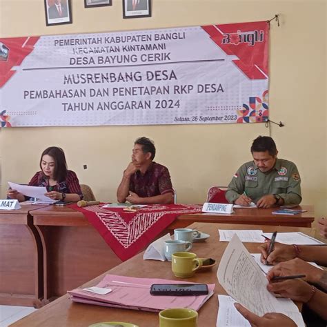 Musyawarah Perencanaan Pembangunan Desa Bayung Cerik Desa Bayung Cerik