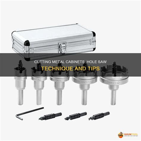cutting metal cabinets hole  technique  tips shuntool