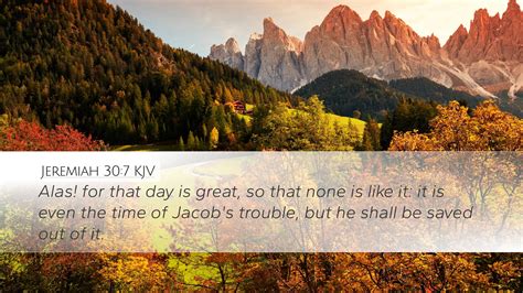 Jeremiah Kjv Desktop Wallpaper Alas For That Day Is Great So