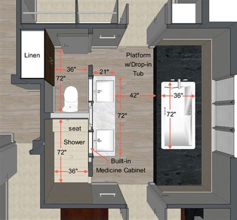 Bathroom Floor Plans With Dimensions Flooring Tips