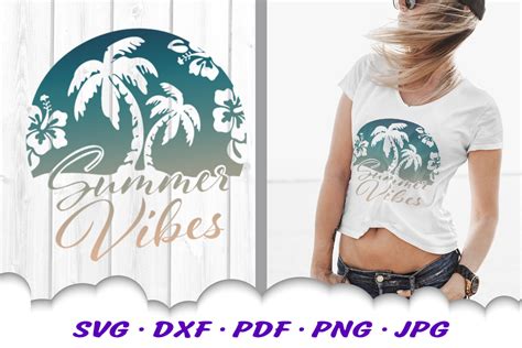 Summer Vibes Beach Hibiscus Svg Bundle Turtle Files For Etsy Summer