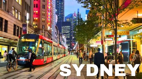 Sydney City Evening Rush | CBD Martin Place to QVB Walking Tour - YouTube