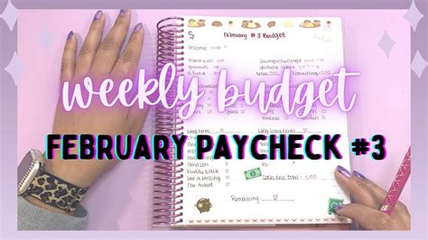 February Paycheck Paycheck To Paycheck Weekly Check In She Has