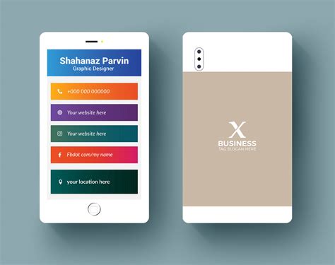 mobile phone business card design :: Behance