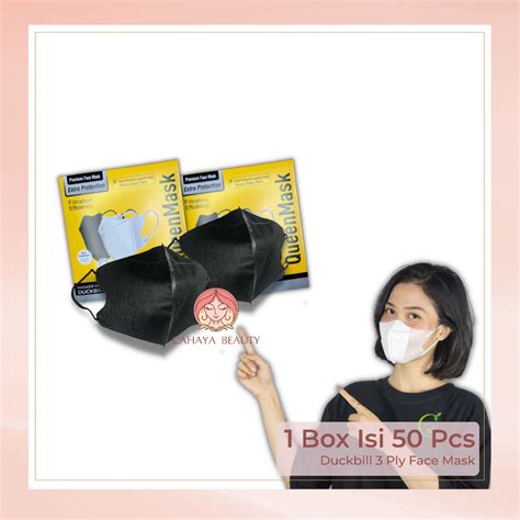 Jual Masker Duckbil Garis 3 Ply Face Mask 1 Box Isi 50 Pcs Shopee