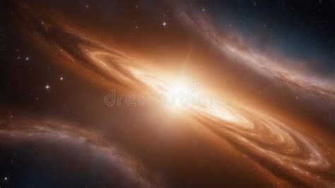 Planeta En El Espacio Una Vista Espacial De Un Viaje De Galaxia Y Velocidad De La Luz Stock De