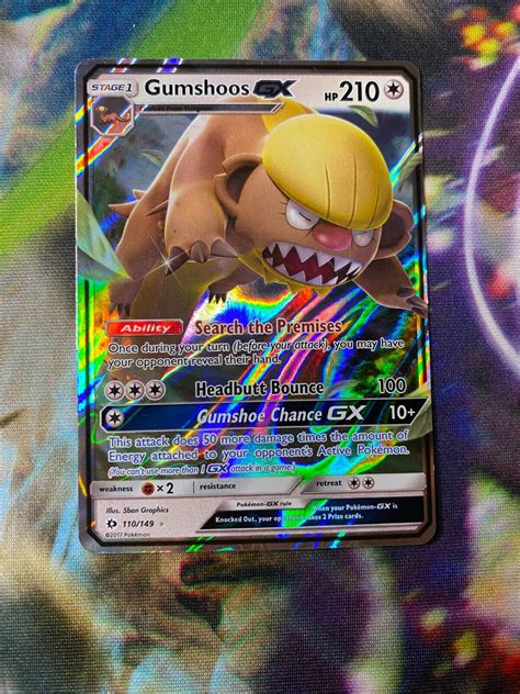 Mavin Gumshoos Gx Full Art Ultra Rare Foil 110149 Pokemon Sun And Moon Nm