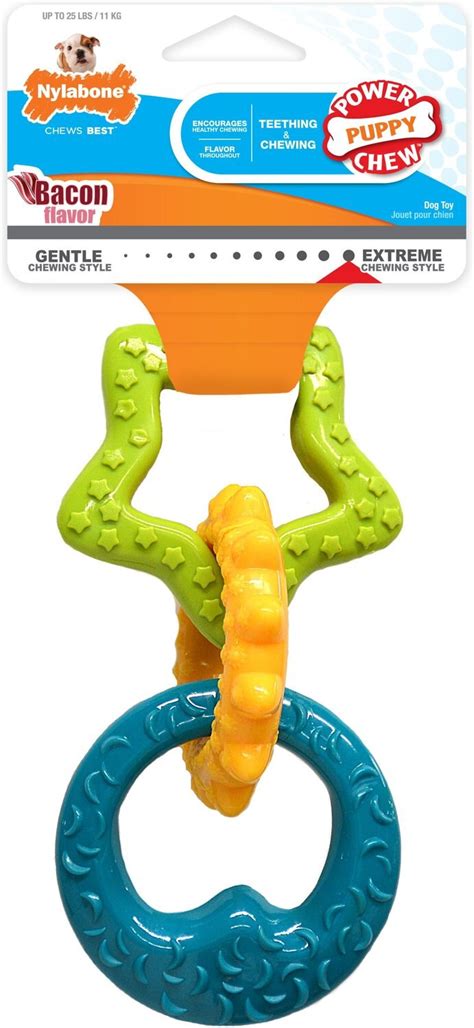 Nylabone Puppy Chew Teething Rings Dog Toy - Chewy.com