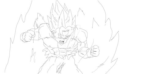 Super Saiyan Goku Sketch by Joshtrip1 on DeviantArt