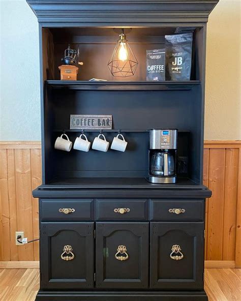 Hutch Turned Into A Coffee Bar 20 Wonderful Inspirations