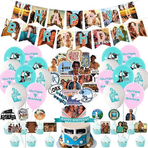 Buy Outer Banks Birthday Party Decorations,Outer Themed Party Supplies ...